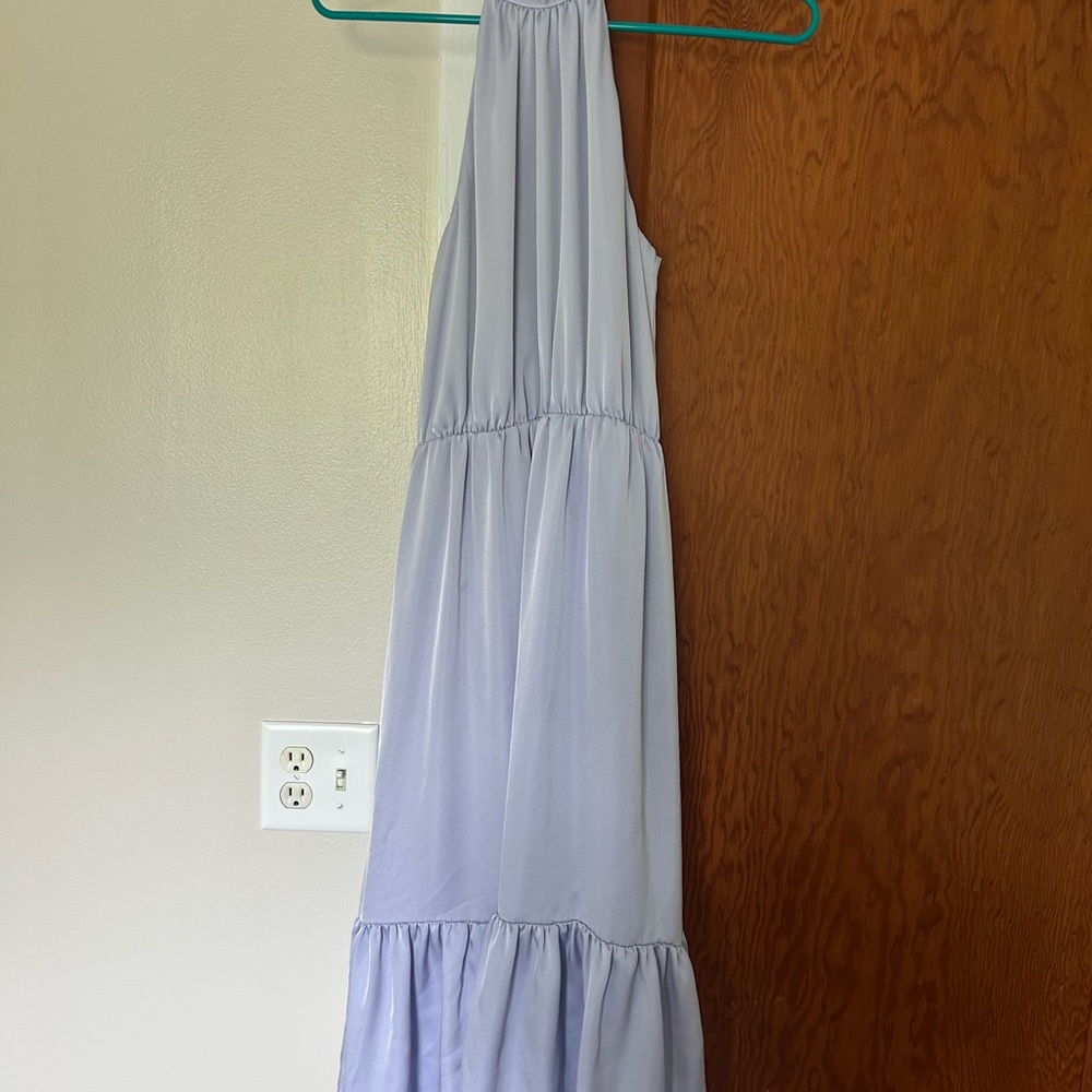 Lavender High-Neck Dress